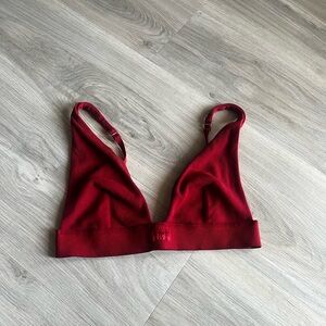 SKIMS Deep Red Triangle Bralette